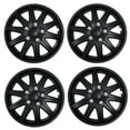 thumbnail image 1 of TuningPros WSC3-027B15 Set of 4  Matte Black Hubcaps 15" - Hub Caps Wheel Skin Cover 15 inches 4 Pcs Set, 1 of 5
