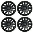 thumbnail image 1 of TuningPros WSC3-610B16 Set of 4  Matte Black Hubcaps 16" - Hub Caps Wheel Skin Cover 16 inches 4 Pcs Set, 1 of 5