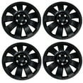thumbnail image 1 of TuningPros WSC3-721B17 Set of 4  Matte Black Hubcaps 17" - Hub Caps Wheel Skin Cover 17 inches 4 Pcs Set, 1 of 5