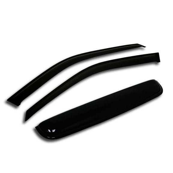 TuningPros WSV-034-4 Window Visor and Sunroof For 1986-1994 Pontiac Sunbird Coupe - Outside Mount 3 Pcs Set