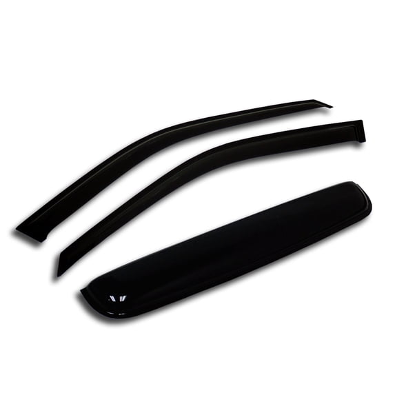 TuningPros WSV-048-4 Window Visor and Sunroof For 1982-1993 Chevrolet S-15 - Outside Mount 3 Pcs Set