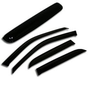 TuningPros WSV-065 Window Visor and Sunroof For 2010-2017 Chevrolet Equinox - Outside Mount 5 Pcs Set