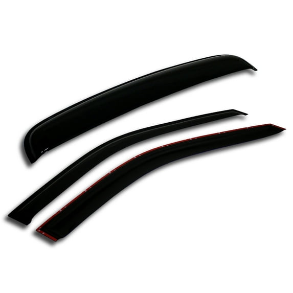 TuningPros WSV-214 Window Visor and Sunroof For 2003-2007 Honda Accord Coupe - Outside Mount 3 Pcs Set