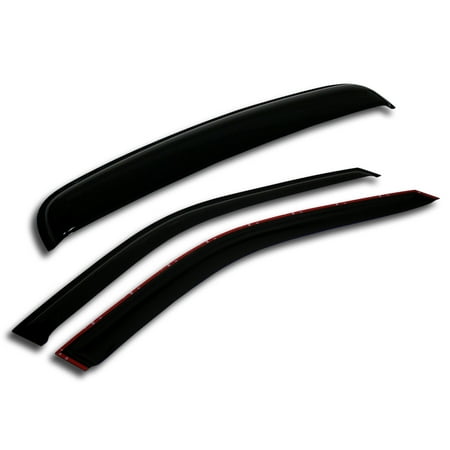 TuningPros WSV-425 Window Visor and Sunroof For 2000-2005 Toyota Echo Coupe - Outside Mount 3 Pcs Set