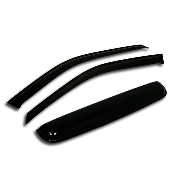 TuningPros WSV-638 Window Visor and Sunroof For 2013-2017 Honda Accord Coupe - Outside Mount 3 Pcs Set