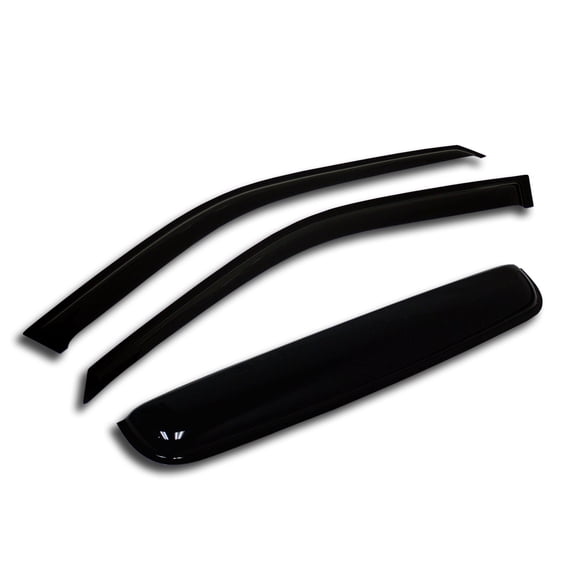 TuningPros WSV2-034-2 Outside Mount Window Visor Deflector and Sunroof 3 Pcs Set For 1982-1989 Buick Skyhawk Coupe
