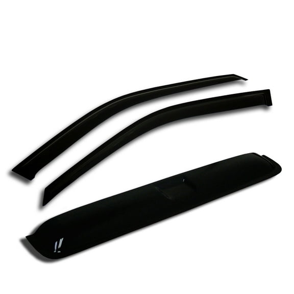 TuningPros WSVT2-106-3 Window Visor and Sunroof Type 2 For 1996-2007 Chrysler Town & Country - Outside Mount 3 Pcs Set