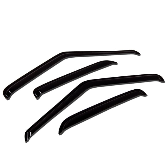 TuningPros WV-030-3 Window Visor For 1999-2006 GMC Sierra 1500 Crew Cab - Outside Mount 4 Pcs Set