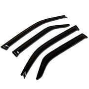TuningPros WV-050-2 Window Visor For 2007-2013 GMC Sierra 1500 EXT Cab - Outside Mount 4 Pcs Set