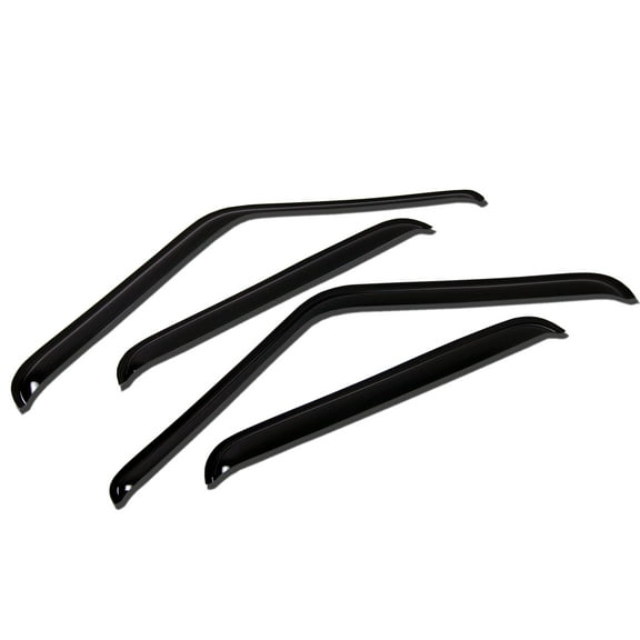 TuningPros WV-165 Window Visor For 2001-2003 Ford F-150 SuperCrew - Outside Mount 4 Pcs Set