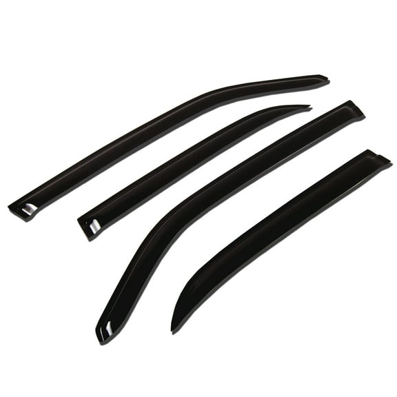 TuningPros WV-204 Window Visor For 2010-2017 GMC Terrain - Outside Mount 4 Pcs Set