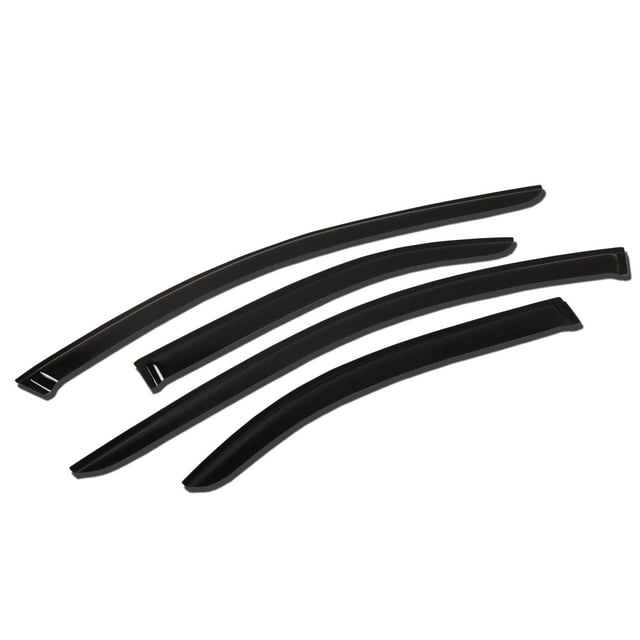TuningPros WV-318 Window Visor For 1998-2005 Mercedes ML320 ML350 - Outside Mount 4 Pcs Set