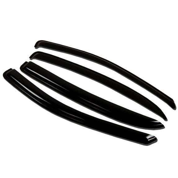 TuningPros WV-748 Window Visor For 2010-2016 Volkswagen Touareg - Outside Mount 4 Pcs Set