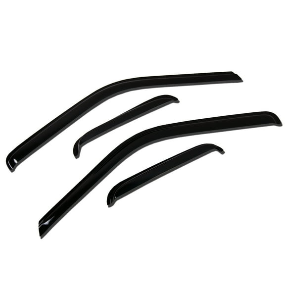 TuningPros WV-831 Window Visor For 2014-2016 Mercedes S400 S500 S550 - Outside Mount 4 Pcs Set