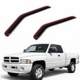 thumbnail image 1 of TuningPros WV2M-126i In-Channel 2.0mm Window Visor Deflector 2 Pcs Set For 1994-2001 Dodge Ram 1500, 1 of 7