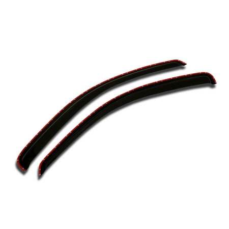 TuningPros WV2M-638 Outside Mount 2.0mm Window Visor Deflector 2 Pcs Set For 2013-2017 Honda Accord Coupe