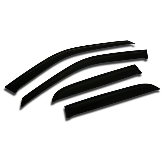 TuningPros WV2M-744 Outside Mount 2.0mm Window Visor Deflector 4 Pcs Set For 2012-2016 Toyota Yaris