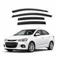 thumbnail image 1 of TuningPros WV2M-764 Outside Mount 2.0mm Window Visor Deflector 4 Pcs Set For 2012-2016 Chevrolet Sonic Sedan, 1 of 7