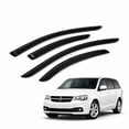 thumbnail image 1 of TuningPros WV2M-790 Outside Mount 2.0mm Window Visor Deflector 4 Pcs Set For 2008-2016 Dodge Grand Caravan, 1 of 7