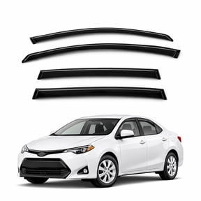 TuningPros WV2M-848 Outside Mount 2.0mm Window Visor Deflector 4 Pcs Set For 2014-2016 Toyota Corolla