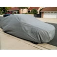thumbnail image 1 of Tuningpros CC-U5 Multiple Layers Non-Woven Fabric Car Cover Waterproof Rain Barrier Fit up to Size 200.0" x 76.8" - 1 pc, 1 of 7