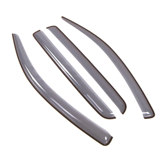 Tuningpros LGWV2-460 Window Visor Light Tinted 4 Pcs Set For 2007-2016 Toyota Tundra CrewMax/Crew Cab