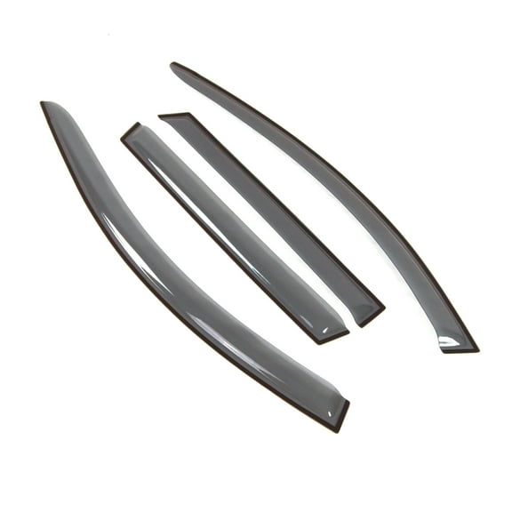 Tuningpros LGWV2-666 Window Visor Light Tinted 4 Pcs Set For 1999-2004 Audi A6 Avant Wagon