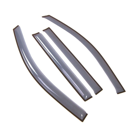 Tuningpros LGWV2-763 Window Visor Light Tinted 4 Pcs Set For 2015-2016 Cadillac Escalade Extended