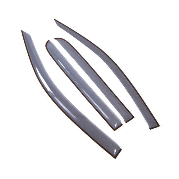 Tuningpros LGWV2-784-2 / LGWV2-786 Window Visor Light Tinted 4 Pcs Set For 2013-2016 GMC Canyon Crew Cab