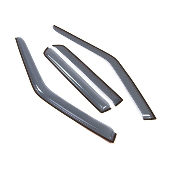 Tuningpros LWD2-342 Outside Mount Window Visor Deflector Rain Guard Light Grey 4 Pcs Set For 2011-2017 Nissan Juke
