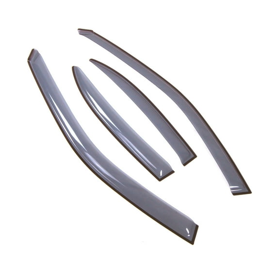 Tuningpros LWD2-643 Outside Mount Window Visor Deflector Rain Guard Light Grey 4 Pcs Set For 2001-2004 Kia Spectra Sedan