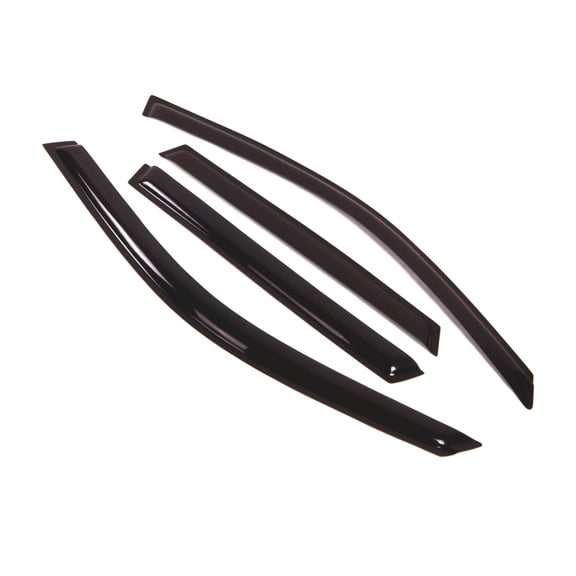 Tuningpros WD2-007 Outside Mount Window Visor Deflector Rain Guard Dark Smoke 4 Pcs Set For 2000-2006 BMW X5