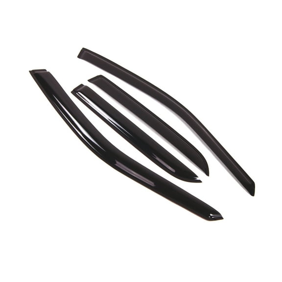 Tuningpros WD2-029 Outside Mount Window Visor Deflector Rain Guard Dark Smoke 4 Pcs Set For 2004-2009 Cadillac SRX