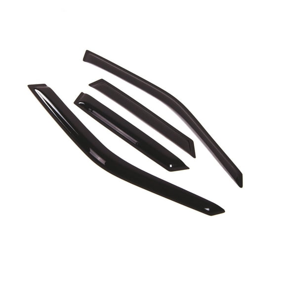 Tuningpros WD2-038 Outside Mount Window Visor Deflector Rain Guard Dark Smoke 4 Pcs Set For 1988-1996 Chevrolet Corsica