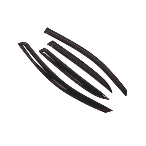 Tuningpros WD2-039 Outside Mount Window Visor Deflector Rain Guard Dark Smoke 4 Pcs Set For 2005-2009 Chevrolet Equinox