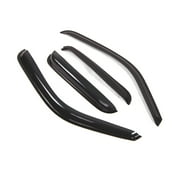Tuningpros WD2-049 Outside Mount Window Visor Deflector Rain Guard Dark Smoke 4 Pcs Set For 99-06 Chevy Silverado 1500 EXT Cab