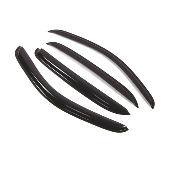 Tuningpros WD2-053 Outside Mount Window Visor Deflector Rain Guard Dark Smoke 4 Pcs Set For 2007-2013 Chevrolet Avalanche