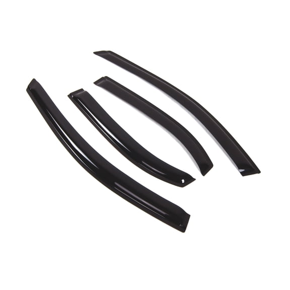 Tuningpros WD2-061 Outside Mount Window Visor Deflector Rain Guard Dark Smoke 4 Pcs Set For 1995-2005 Chevrolet Cavalier Sedan