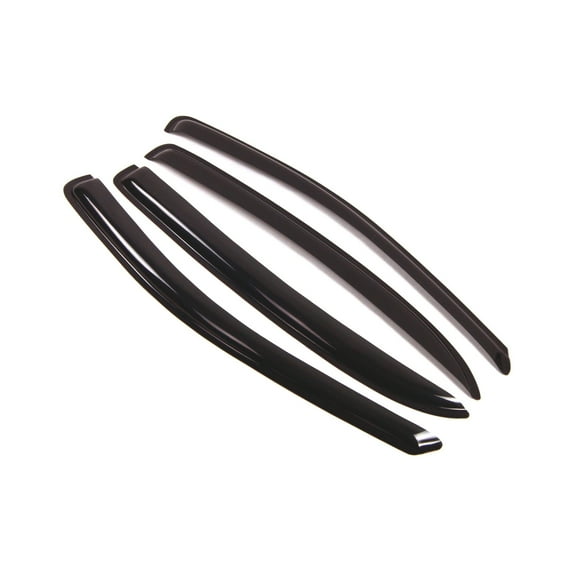 Tuningpros WD2-063 Outside Mount Window Visor Deflector Rain Guard Dark Smoke 4 Pcs Set For 2005-2010 Chevrolet Cobalt