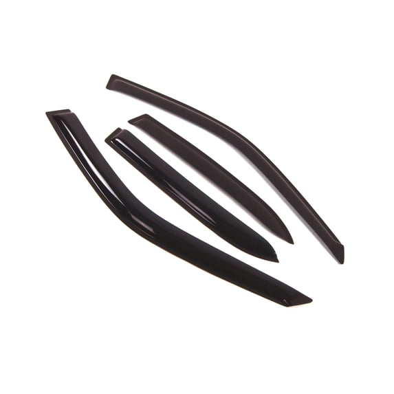 Tuningpros WD2-080 Outside Mount Window Visor Deflector Rain Guard Dark Smoke 4 Pcs Set For 1998-2002 Toyota Corolla Sedan