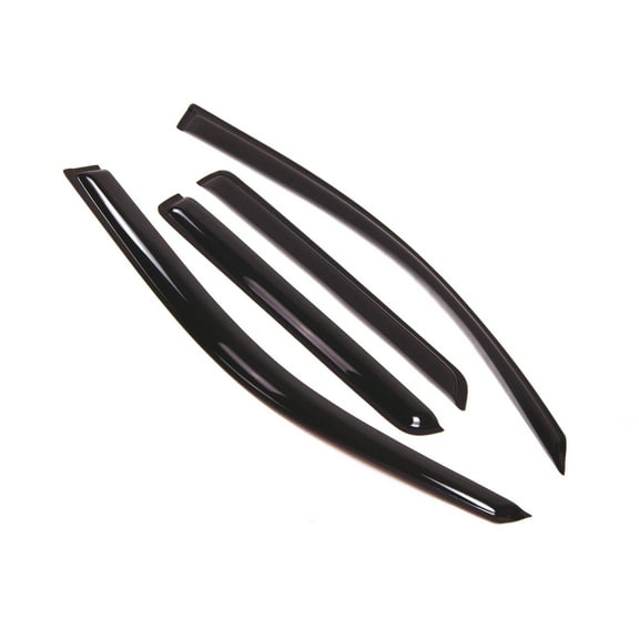 Tuningpros WD2-084 Outside Mount Window Visor Deflector Rain Guard Dark Smoke 4 Pcs Set For 2002-2009 Chevrolet Trailblazer