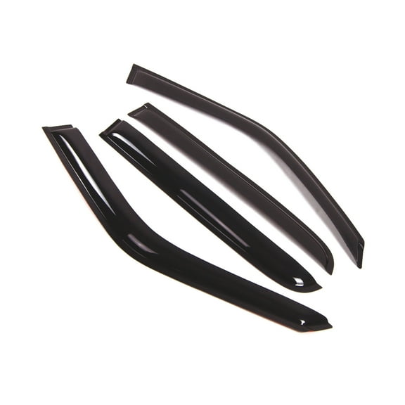 Tuningpros WD2-091 Outside Mount Window Visor Deflector Rain Guard Dark Smoke 4 Pcs Set For 1990-1994 Chrysler Lebaron