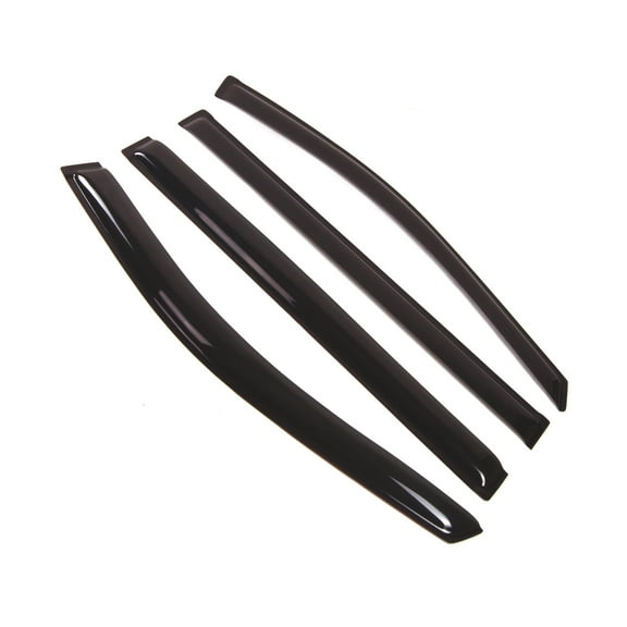 Tuningpros WD2-104 Outside Mount Window Visor Deflector Rain Guard Dark Smoke 4 Pcs Set For 2008-2016 Chrysler Town & Country