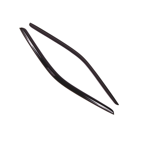 Tuningpros WD2-108B Outside Mount Window Visor Deflector Rain Guard Dark Smoke 2 Pcs Set For 2017-2018 Dodge Challenger