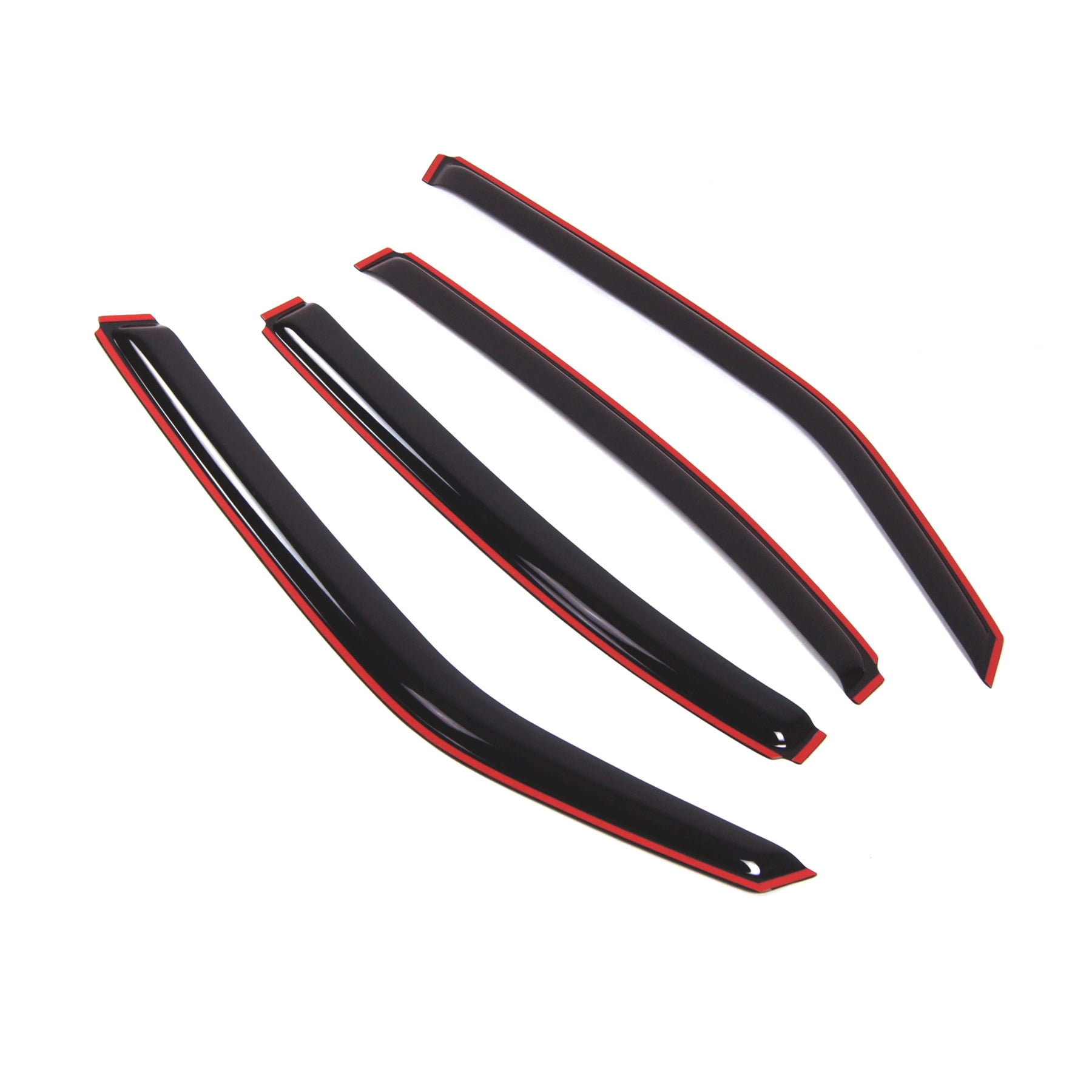 Tuningpros WD2-109i In-Channel Window Visor Deflector Rain Guard Dark Smoke 4 Pcs Set For 2006-2010 Dodge Charger