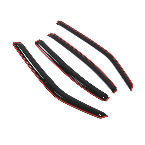 Tuningpros WD2-109i In-Channel Window Visor Deflector Rain Guard Dark Smoke 4 Pcs Set For 2006-2010 Dodge Charger