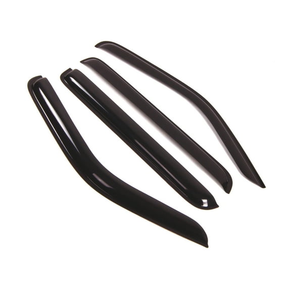 Tuningpros WD2-123 Outside Mount Window Visor Deflector Rain Guard Dark Smoke 4 Pcs Set For 2007-2011 Dodge Nitro