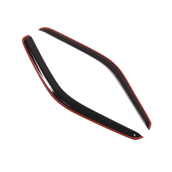 Tuningpros WD2-126i In-Channel Window Visor Deflector Rain Guard Dark Smoke 2 Pcs Set For 1994-2001 Dodge Ram 1500