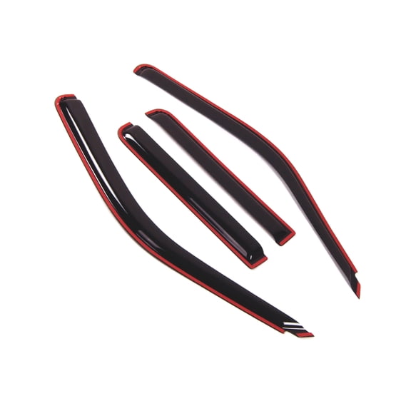 Tuningpros WD2-156i In-Channel Window Visor Deflector Rain Guard Dark Smoke 4 Pcs Set For 1991-2001 Ford Explorer