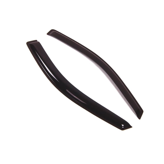 Tuningpros WD2-160 Outside Mount Window Visor Deflector Rain Guard Dark Smoke 2 Pcs Set For 2004-2008 Ford F-150 Regular Cab
